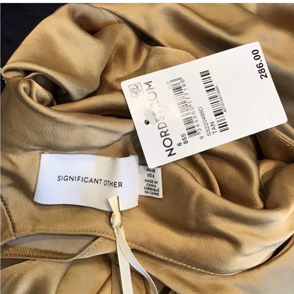 Significant Other Erika Satin Wrap Dress Size 6 NWT - Picture 7 of 7